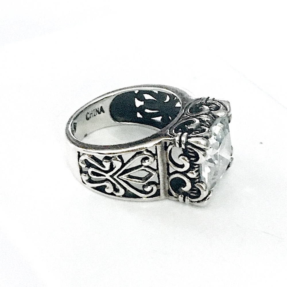 SILPADA Uptown Sterling Silver CZ Cocktail Ring - Picture 4 of 10